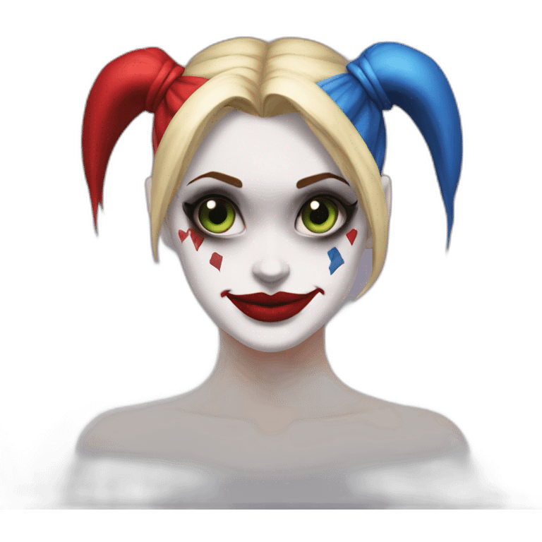 Harley quinn con bate emoji