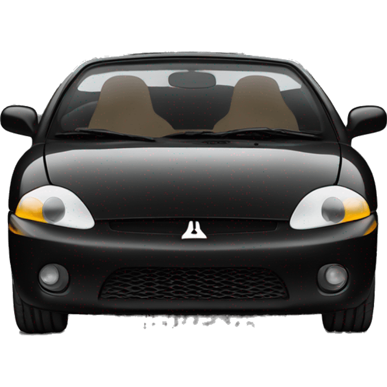 Black Mitsubishi eclipse spyder emoji