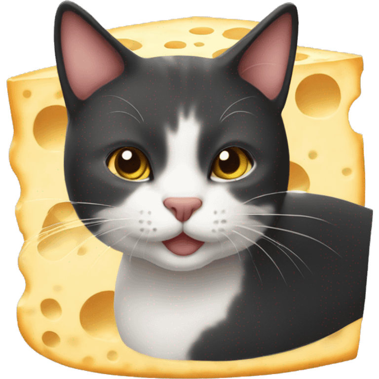 Cheese cat emoji