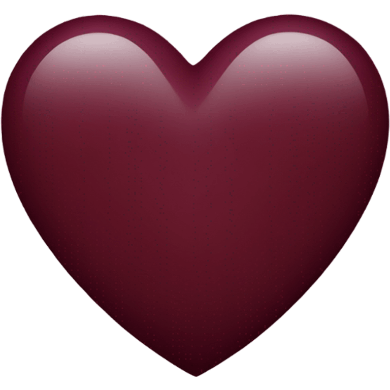 Burgundy heart emoji