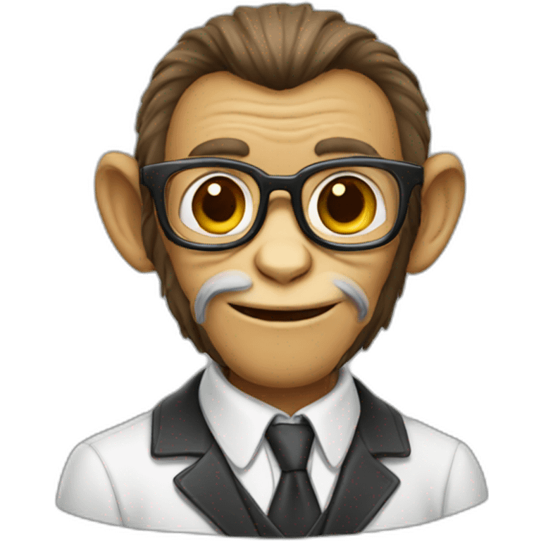 monkey professor emoji