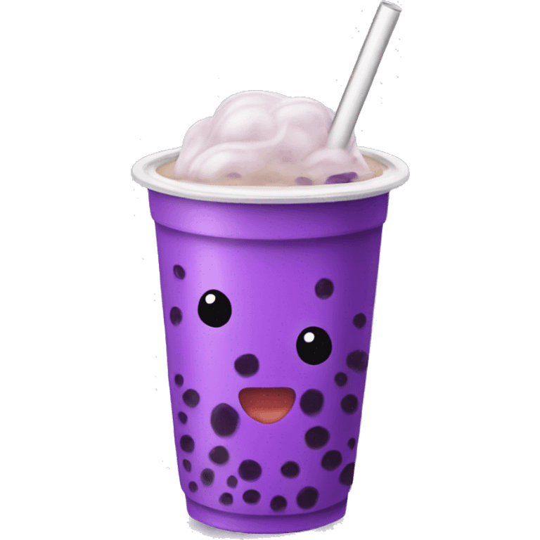 A purple boba tea emoji