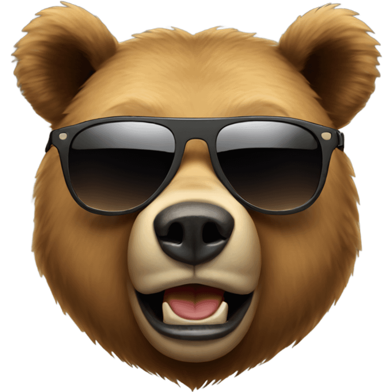 Bear with sunglasses  emoji