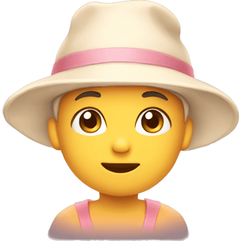 cute hat soft baby emoji