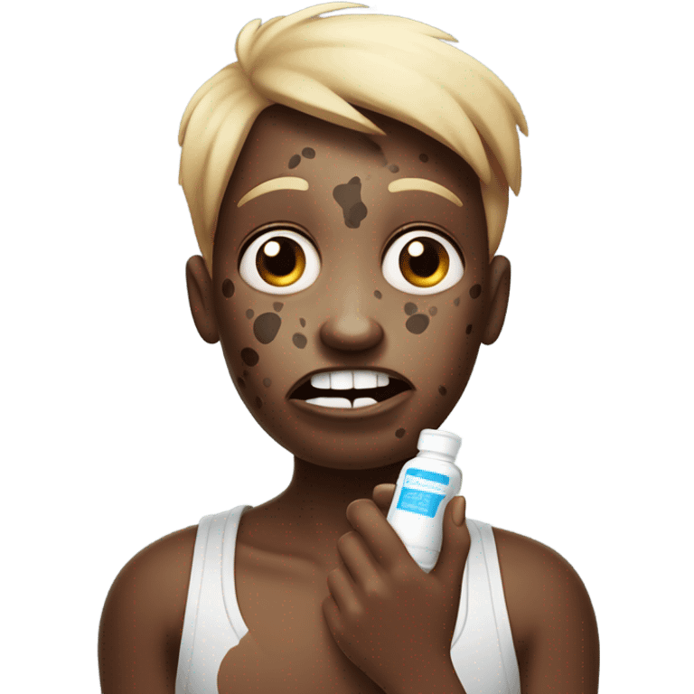 Hyperpigmentation meme emoji