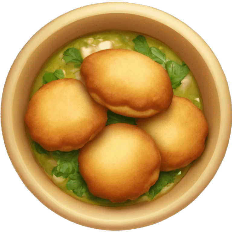 gol gappa indian dish in platw emoji