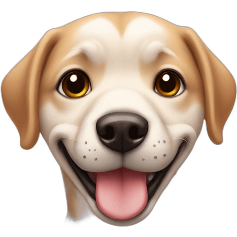 Chien sur bisous emoji