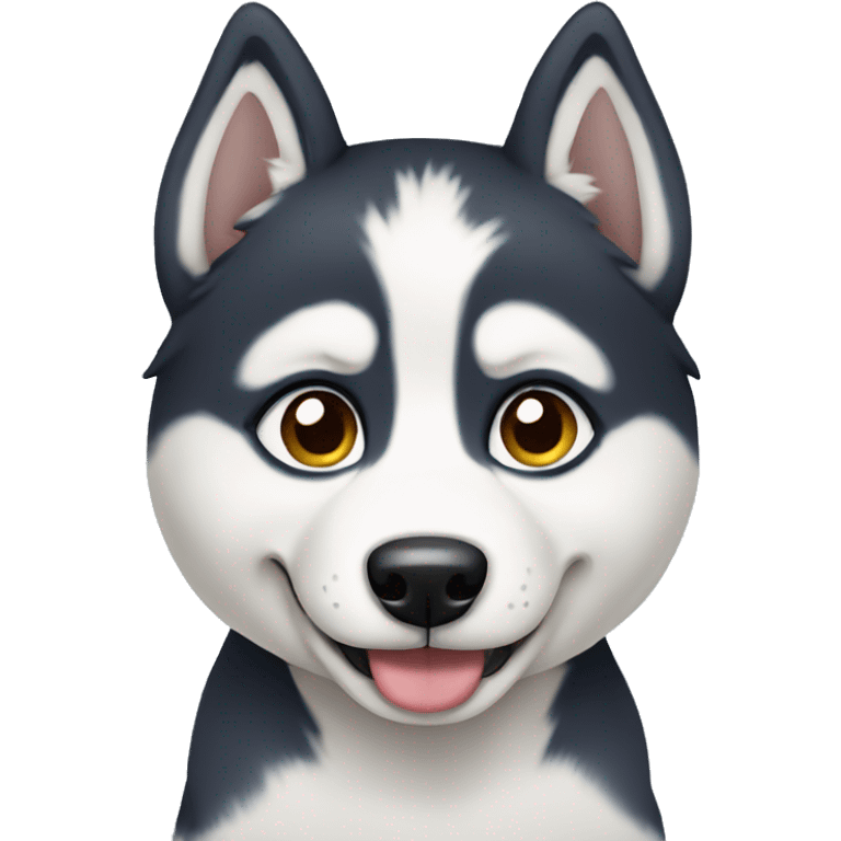 Husky puppy emoji