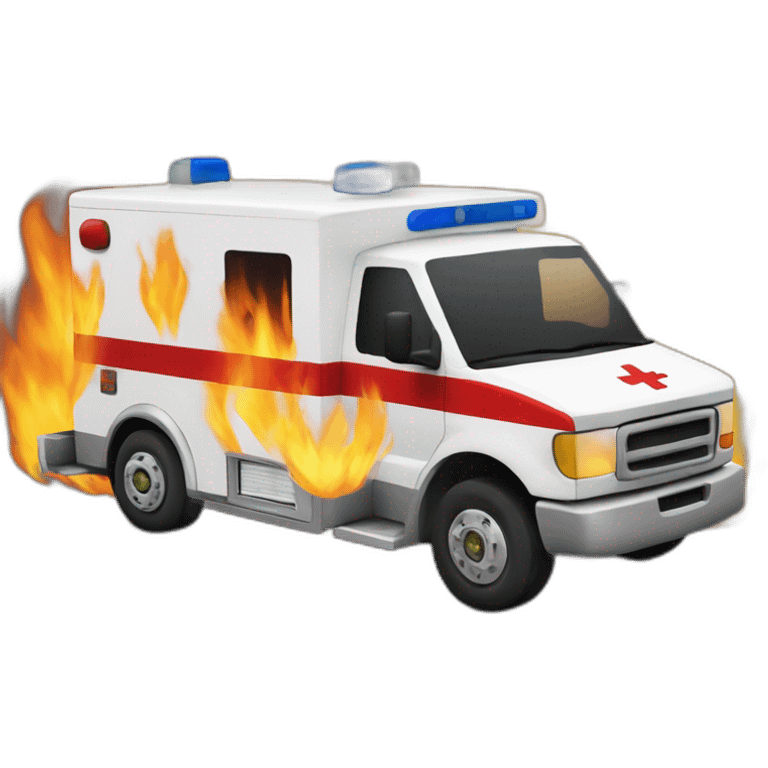 Ambulance-on-fire emoji