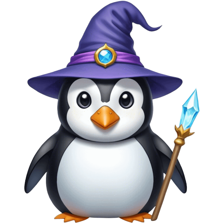 Penguin Wizard emoji