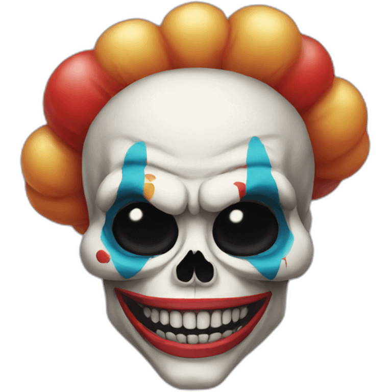 skull clown emoji