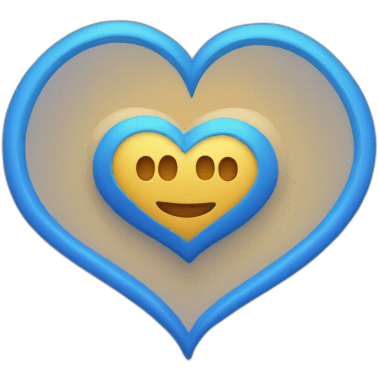 Corazón azulgrana  emoji