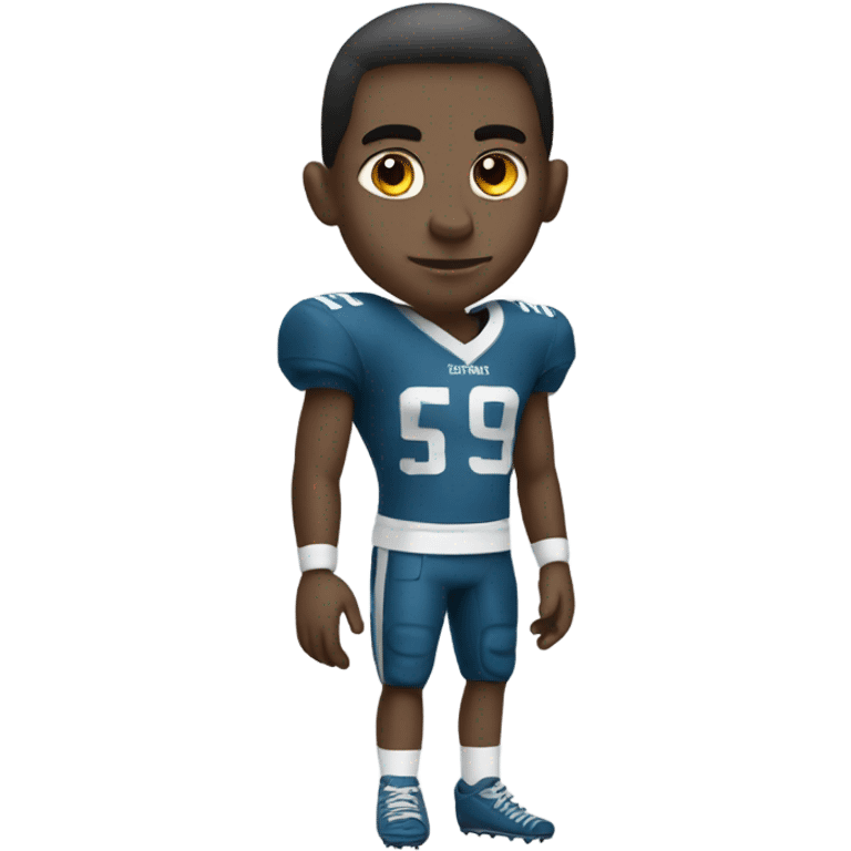 Skinny football player emoji