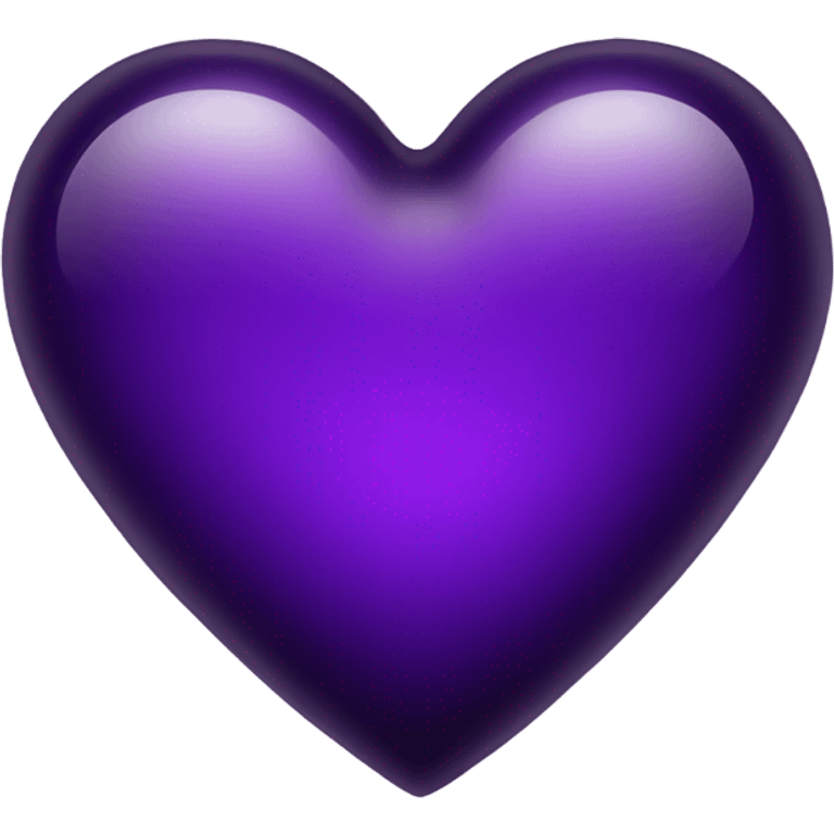 glass dark purple heart  emoji