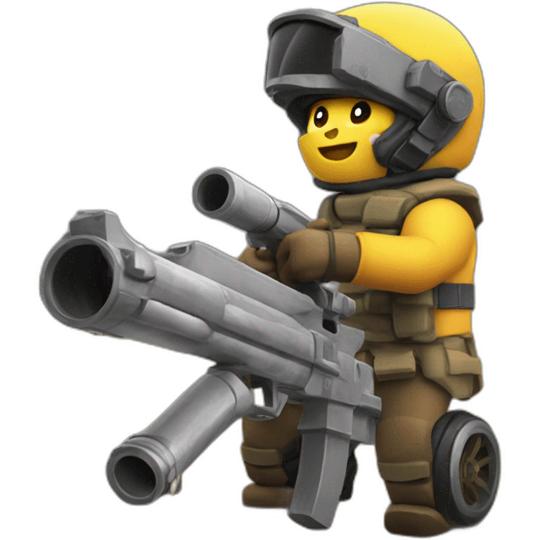 roblox noob emoji with rocket launcher and rav4 emoji