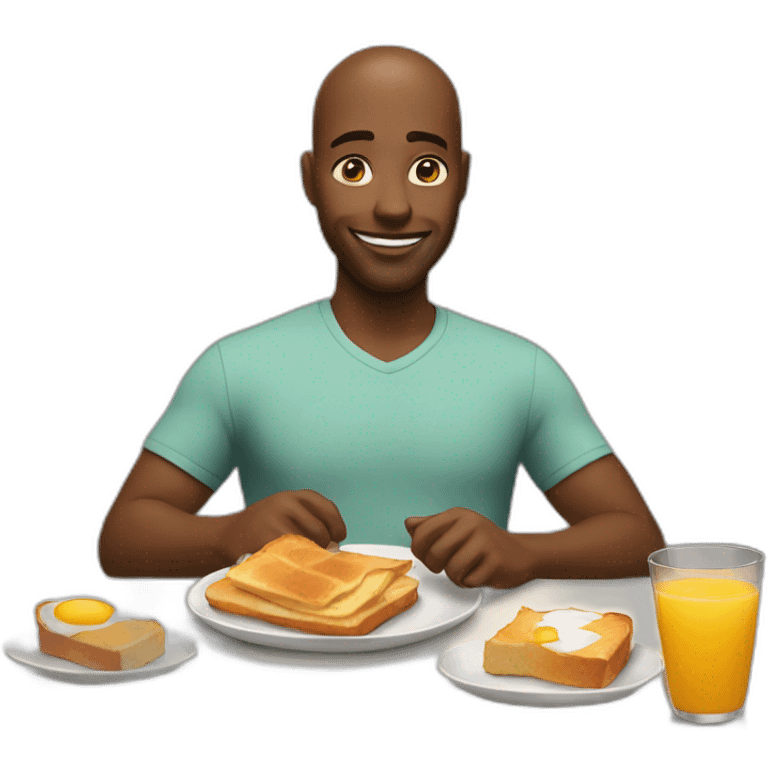 having breakfast emoji