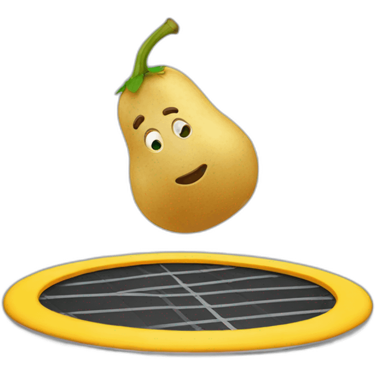 Patate sauté sur  trampoline emoji