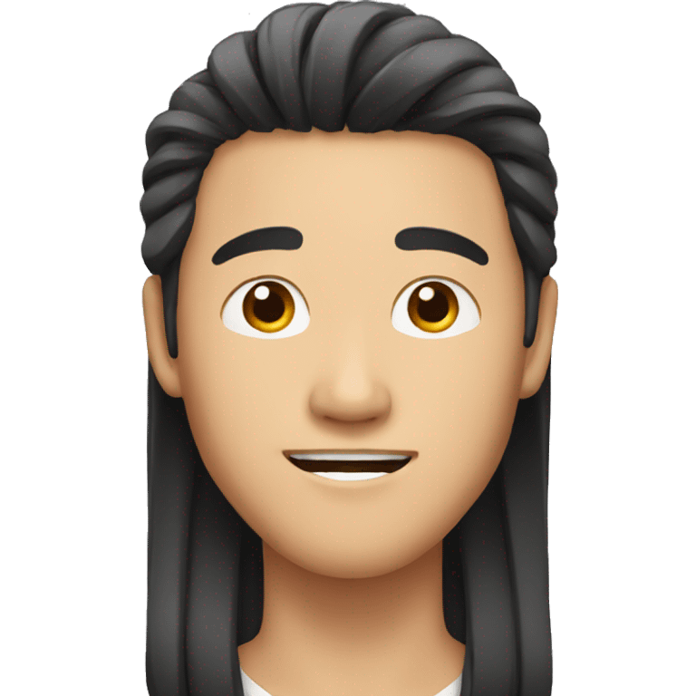 asian guy with long hair emoji