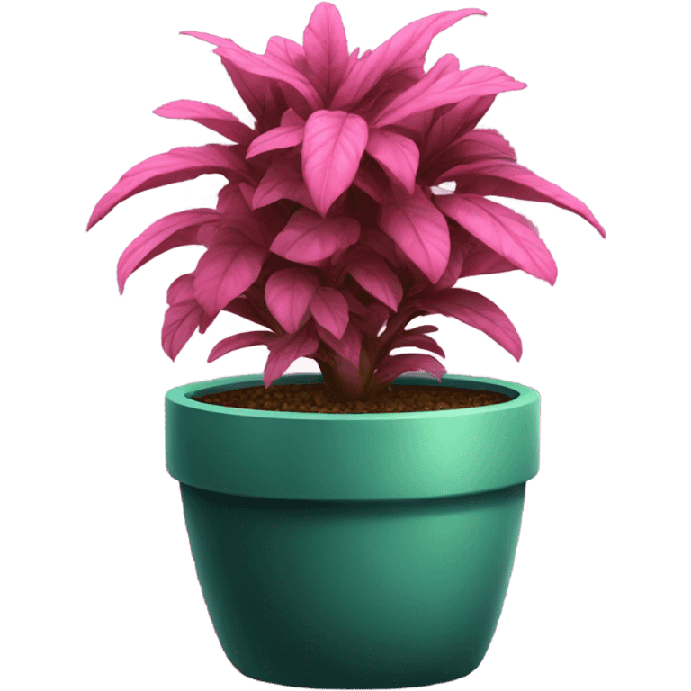 Pink plant in pot emoji