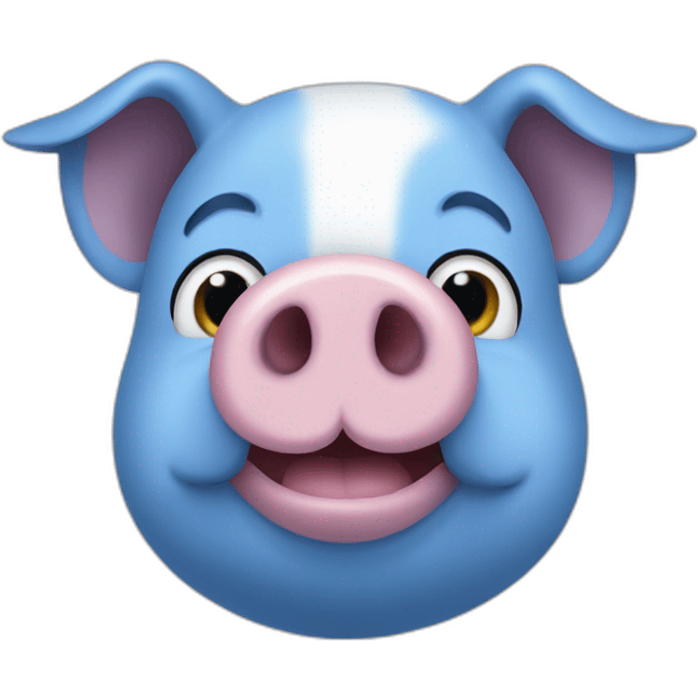 blue pig emoji