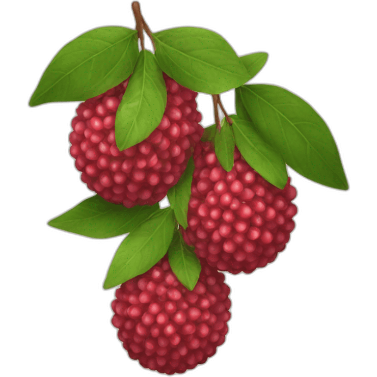 Two lychees emoji