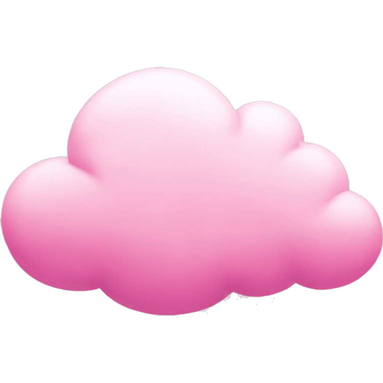 Pink cloud emoji