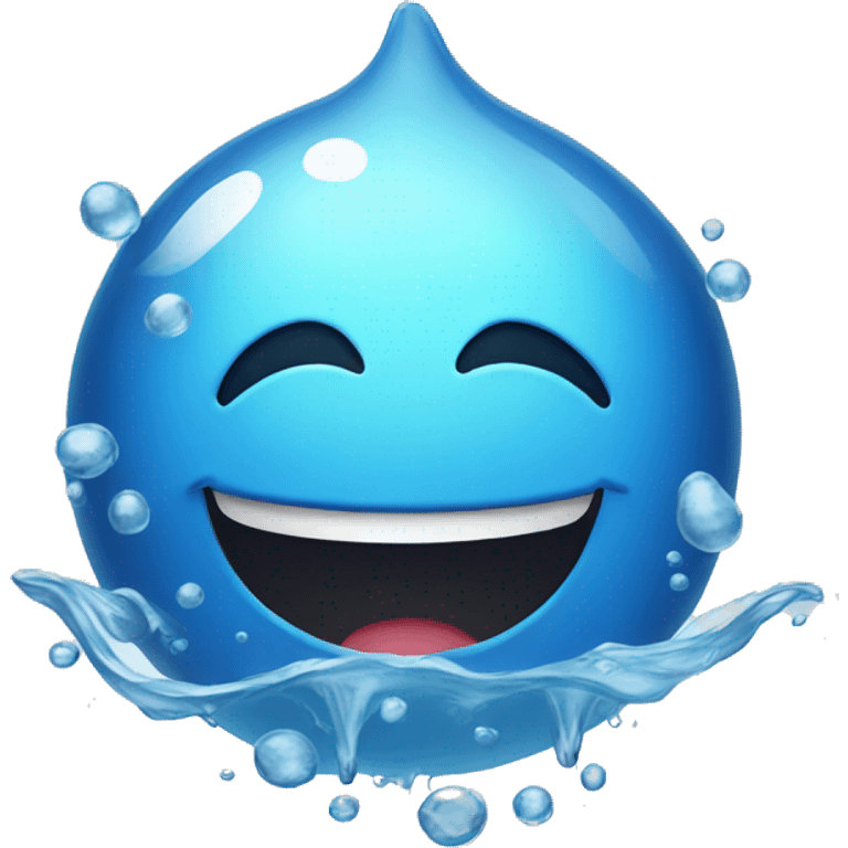 Water smiley emoji