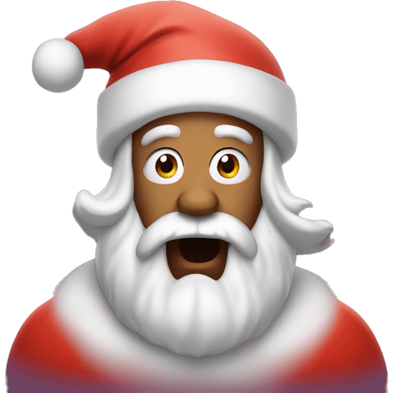 shocked Santa with his mind blown  emoji