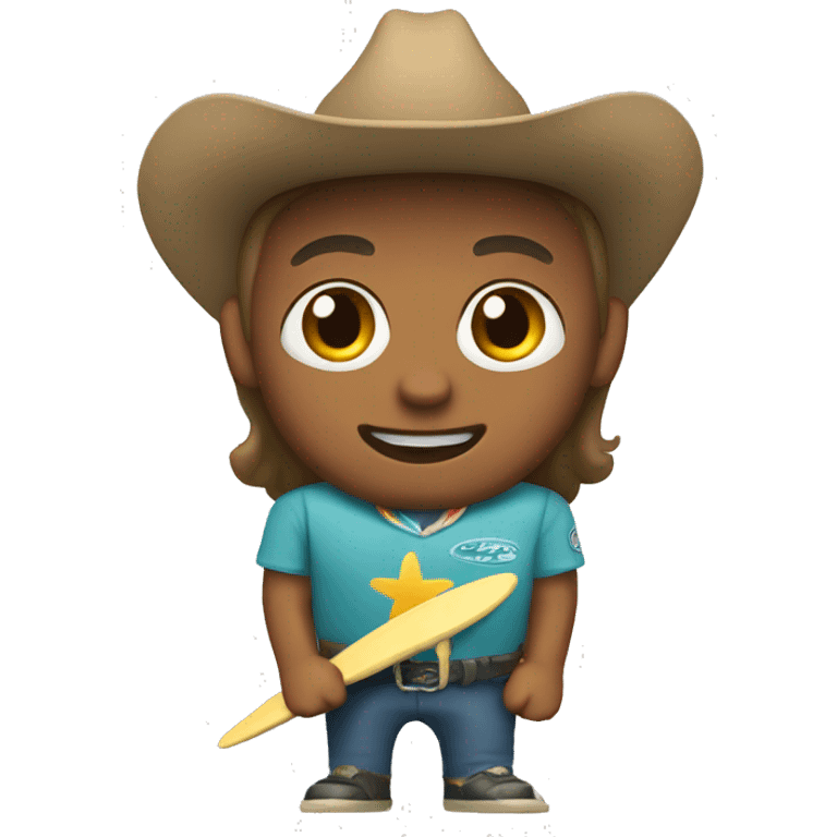 surfing cowboy emoji