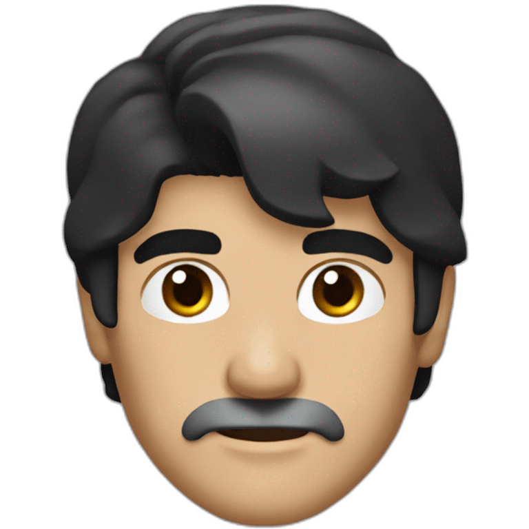 antonio banderas black hair, head and shoulder emoji