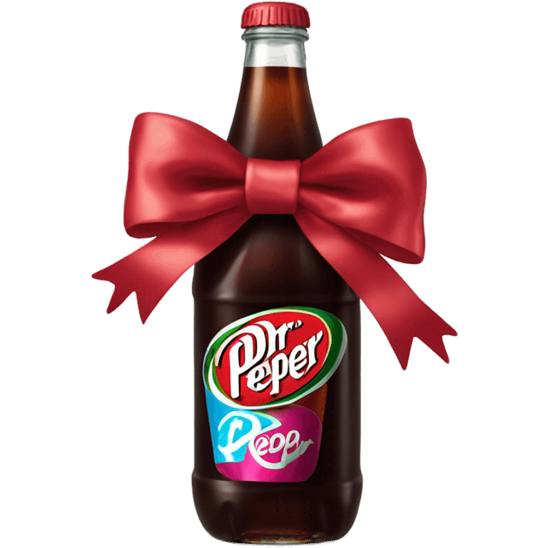 Dr Pepper with bow emoji