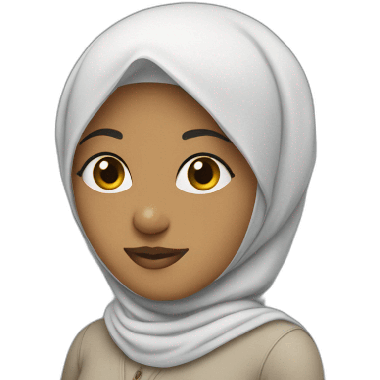 hijabi developper web emoji