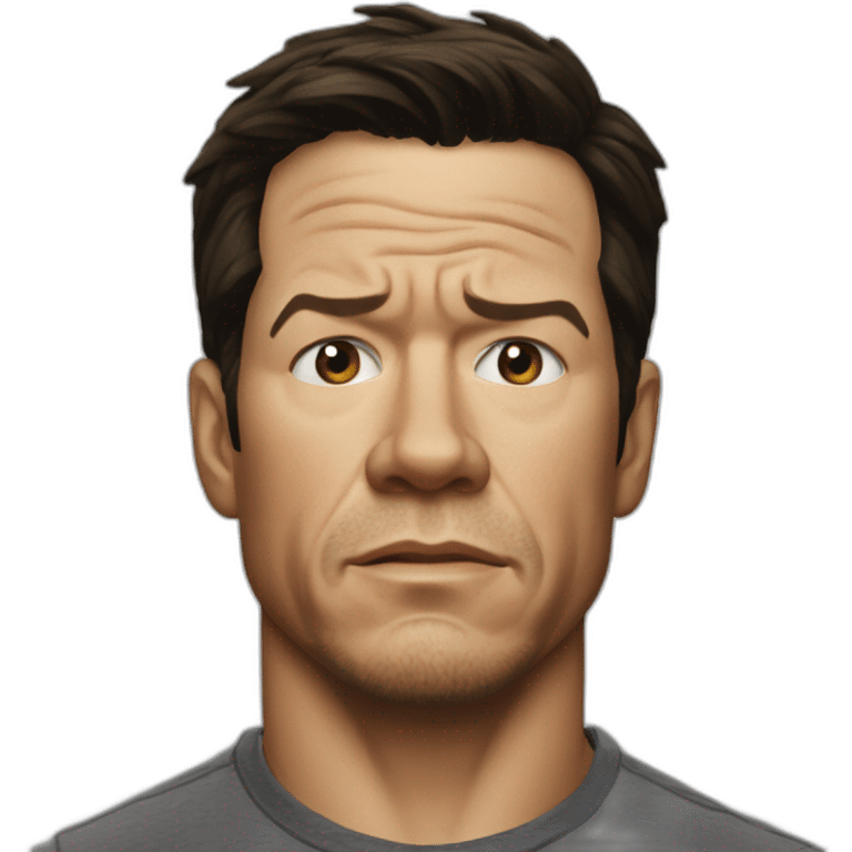 mark wahlberg serious real emoji