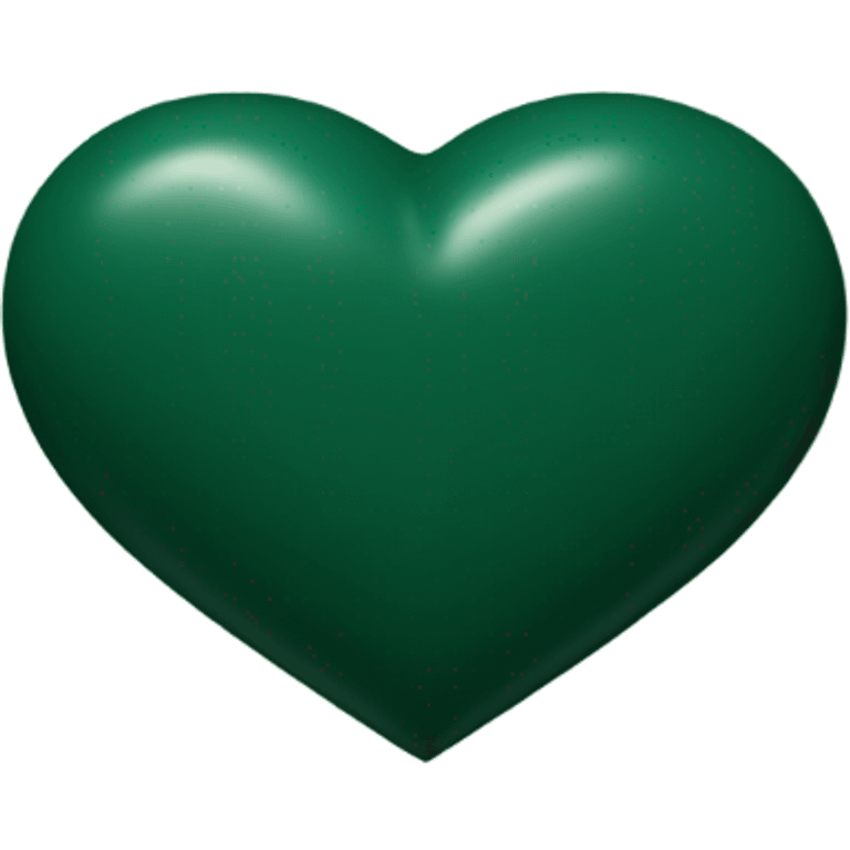 Hunter green heart emoji