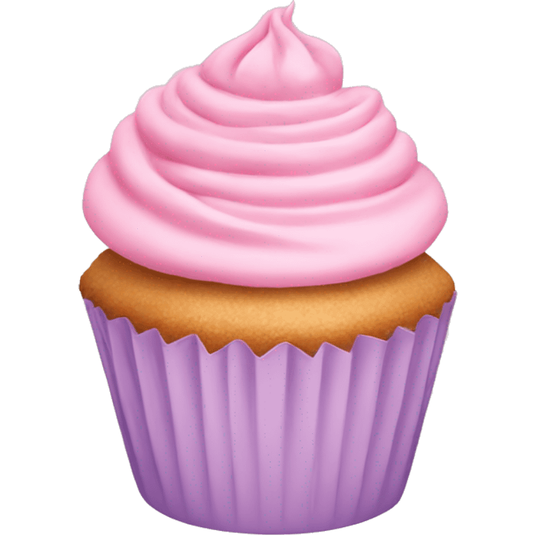 pastel pink cupcake emoji