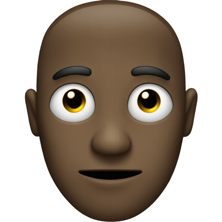 An emoji that forms two circles with its hands over its eyes emoji