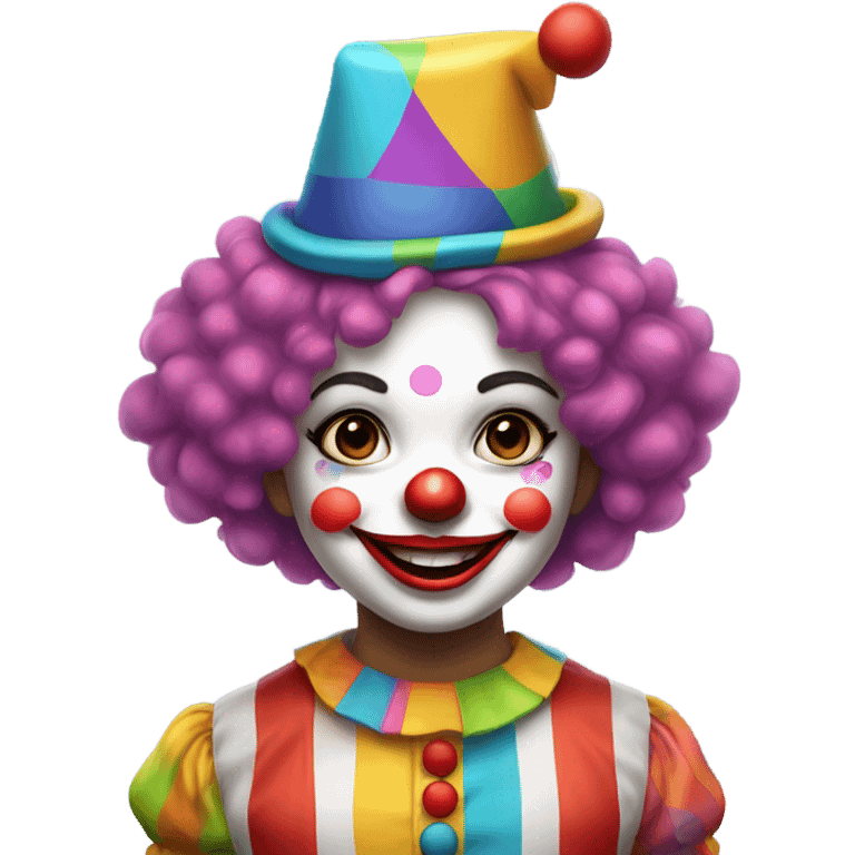 Clown little girl emoji