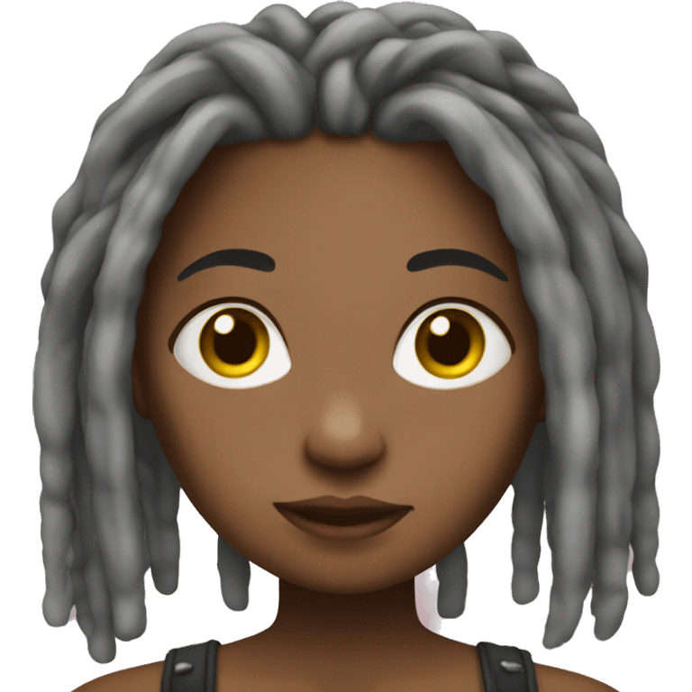 Girl with dreads emoji