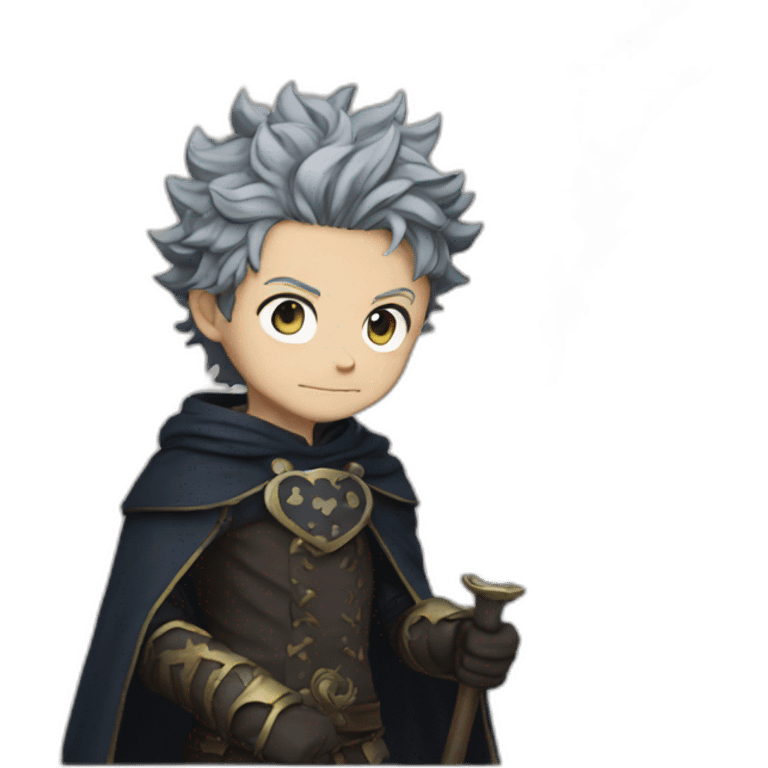 Black clover emoji