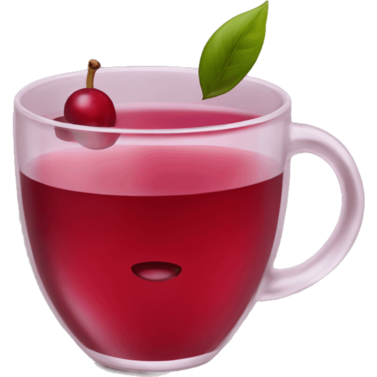 cranberry tea emoji