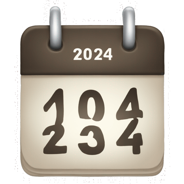 calendar with 2024 written emoji