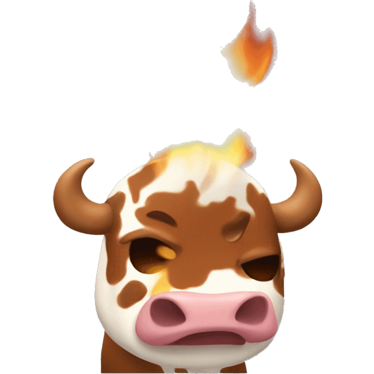 moo deng on fire emoji