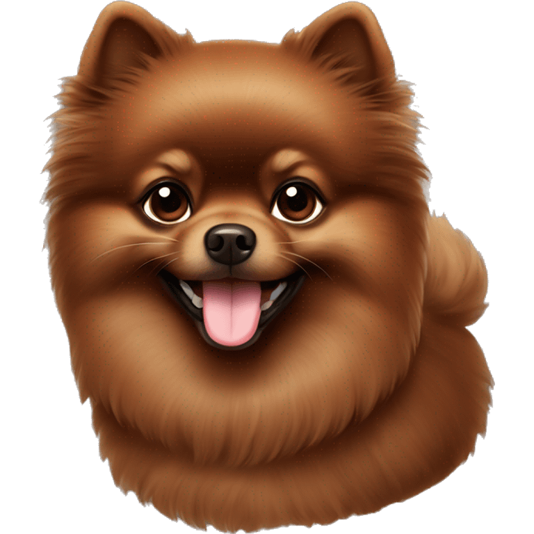 chocolate brown pomeranian emoji