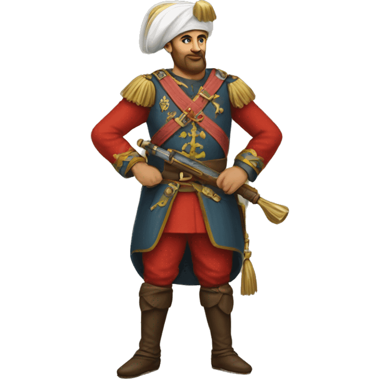 A full-length ottoman  janissary emoji