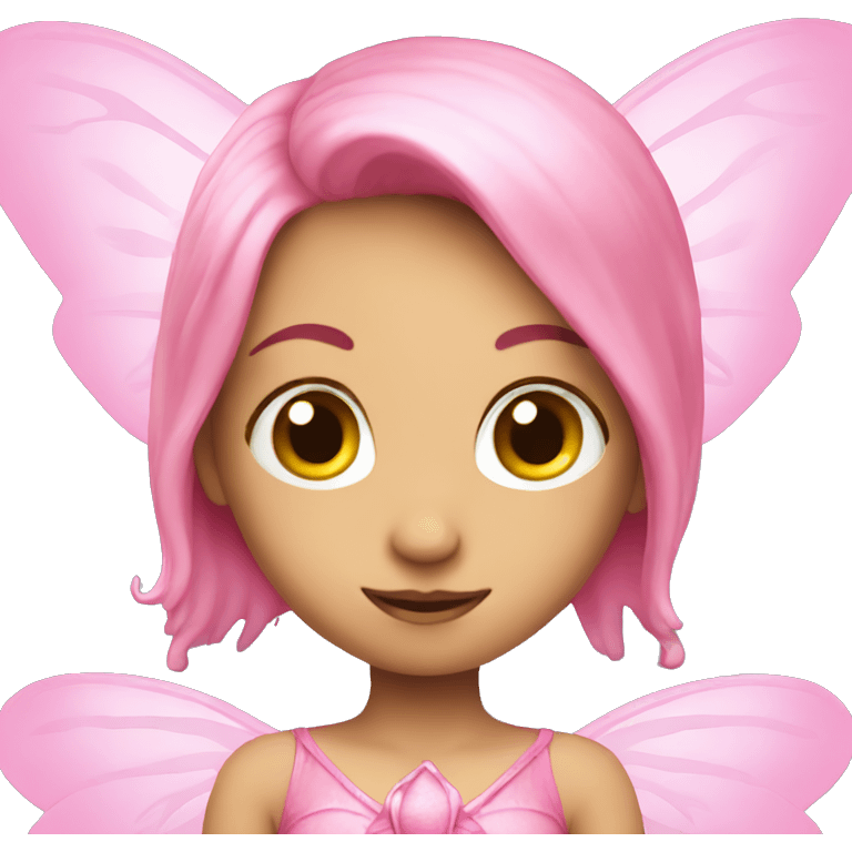 Pink fairy emoji