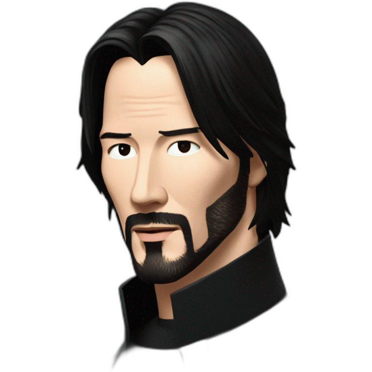 keanu reeves as neo matrix emoji