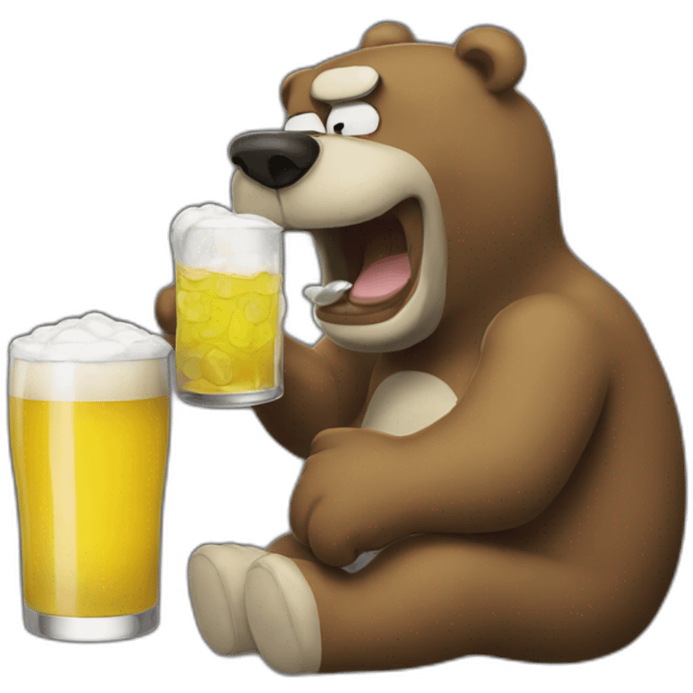 Homer-drink-bear emoji