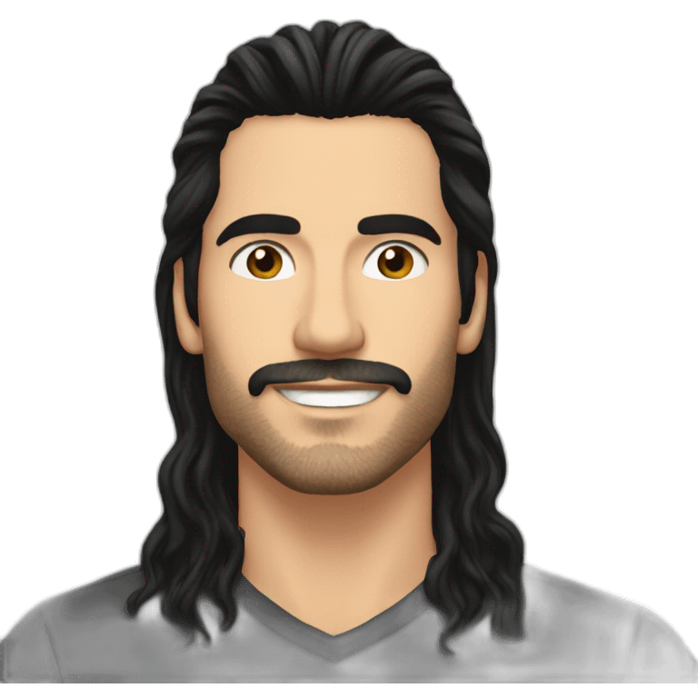 David Mazza long hair emoji