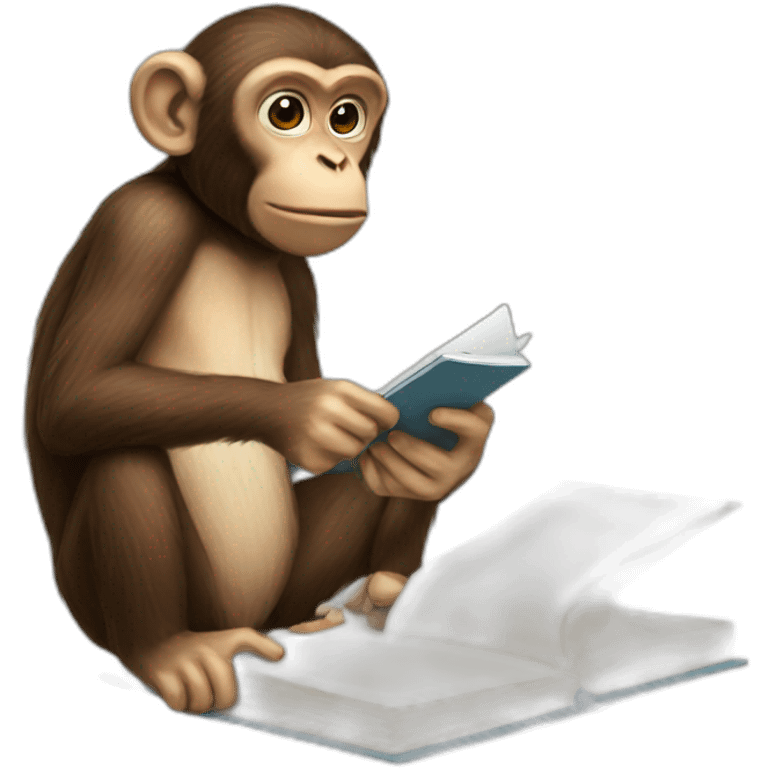 Monkey taking notes emoji