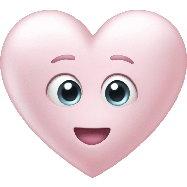 pearl light pink heart emoji